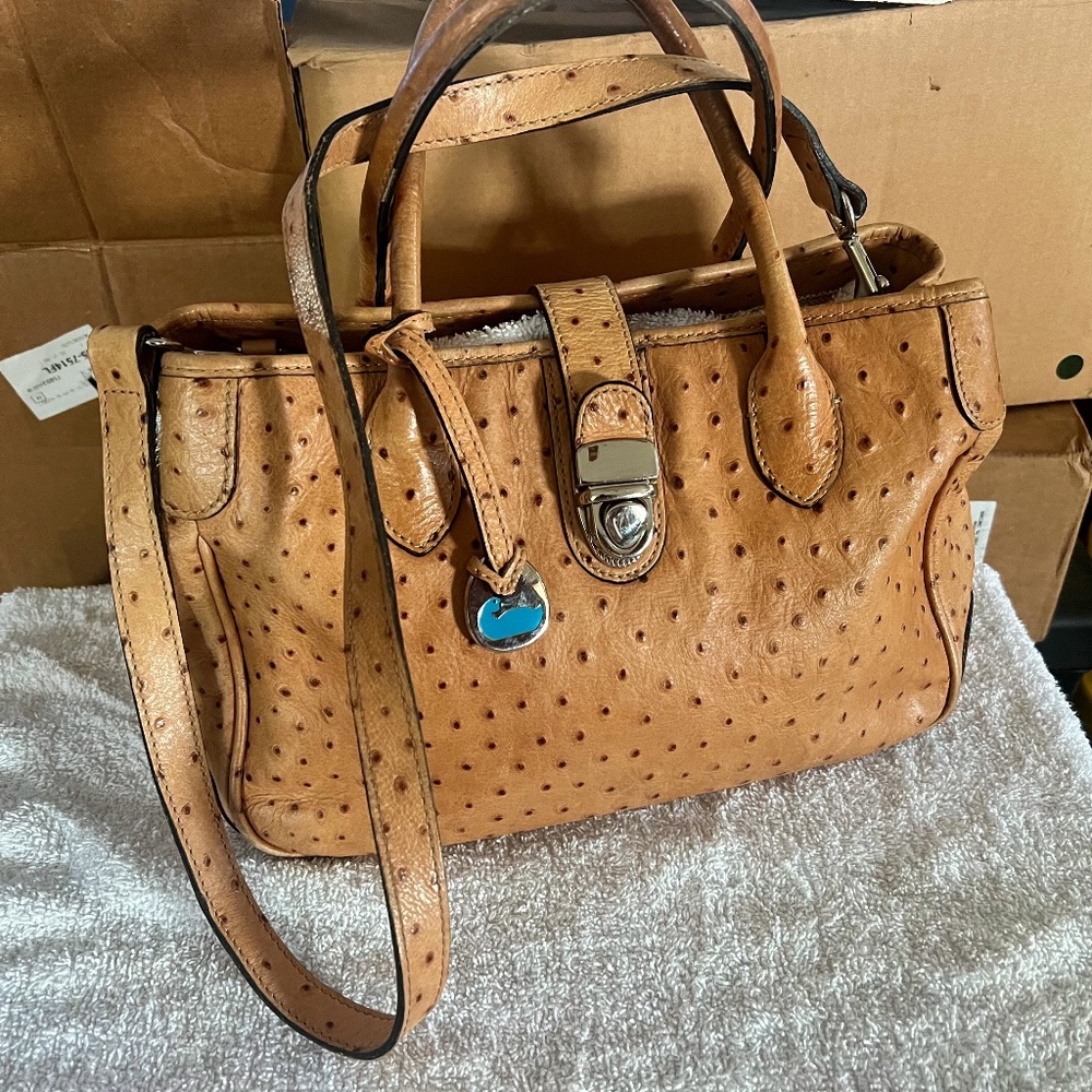 Dooney & Bourke Ostrich Dillen Purse